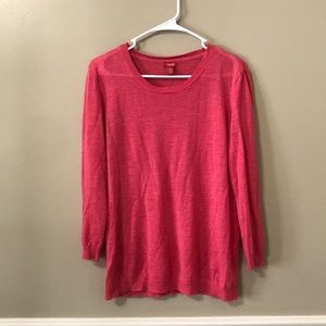 Izod Knit Pink Sweater Long Sleeve